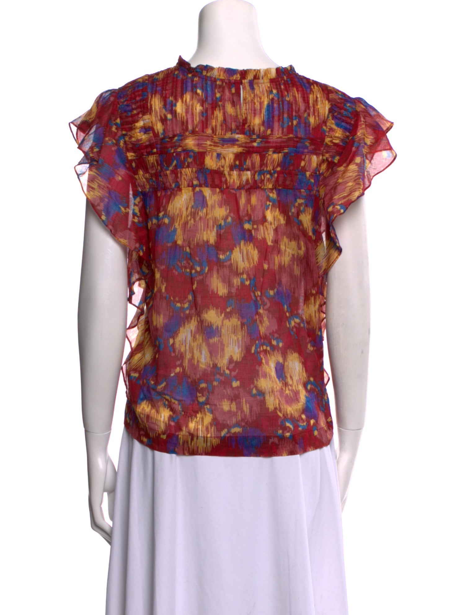 Étoile Isabel Marant Floral Print Crew Neck Blouse